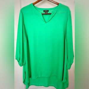 Plus Size Jones New York Green Blouse
